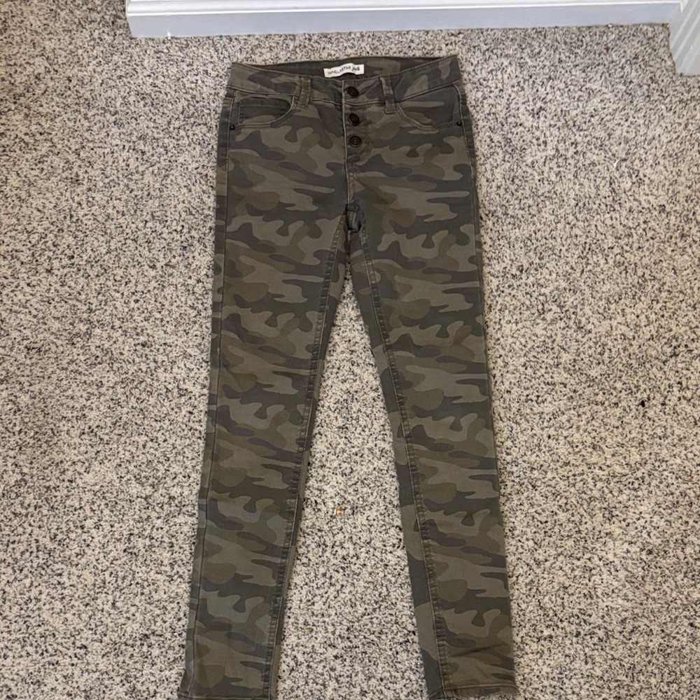 Vanilla Star Girls Camo Jeans